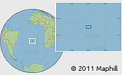 Savanna Style Location Map of the area around 25° 31' 56" S, 10° 7' 30" W