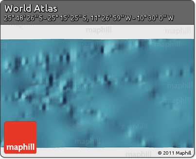 Satellite 3D Map of the Area around 25° 31' 56" S, 10° 58' 29" W