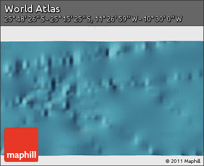 Satellite 3D Map of the Area around 25° 31' 56" S, 10° 58' 29" W