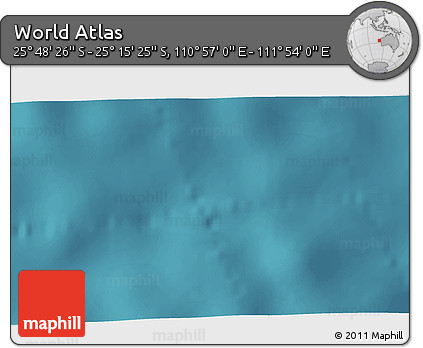 Satellite 3D Map of the Area around 25° 31' 56" S, 111° 25' 30" E