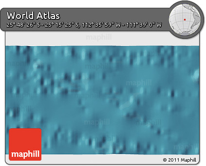 Satellite 3D Map of the Area around 25° 31' 56" S, 112° 7' 30" W