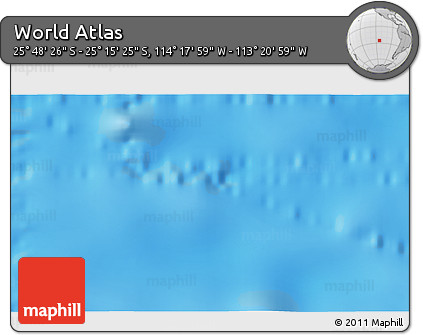 Physical 3D Map of the Area around 25° 31' 56" S, 113° 49' 29" W