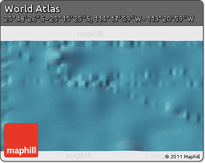 Satellite 3D Map of the Area around 25° 31' 56" S, 113° 49' 29" W