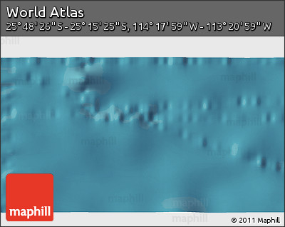 Satellite 3D Map of the Area around 25° 31' 56" S, 113° 49' 29" W