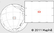 Blank Location Map of the area around 25° 31' 56" S, 114° 40' 30" W
