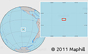 Gray Location Map of the area around 25° 31' 56" S, 114° 40' 30" W