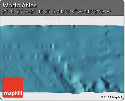 Satellite 3D Map of the Area around 25° 31' 56" S, 115° 31' 30" W