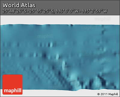 Satellite 3D Map of the Area around 25° 31' 56" S, 115° 31' 30" W