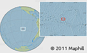 Savanna Style Location Map of the area around 25° 31' 56" S, 115° 31' 30" W, hill shading