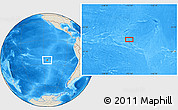 Shaded Relief Location Map of the area around 25° 31' 56" S, 115° 31' 30" W