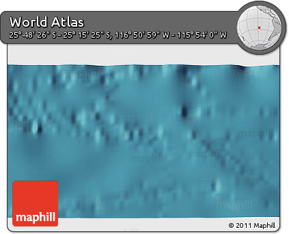Satellite 3D Map of the Area around 25° 31' 56" S, 116° 22' 30" W