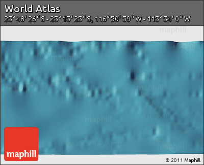 Satellite 3D Map of the Area around 25° 31' 56" S, 116° 22' 30" W