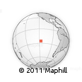 Outline Map of the Area around 25° 31' 56" S, 116° 22' 30" W, rectangular outline
