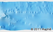 Physical 3D Map of the area around 25° 31' 56" S, 117° 13' 29" W
