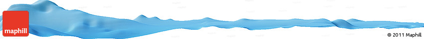 Shaded Relief Horizon Map of the Area around 25° 31' 56" S, 117° 13' 29" W