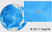 Shaded Relief Location Map of the area around 25° 31' 56" S, 117° 13' 29" W