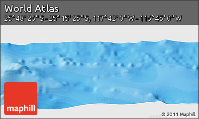 Political Panoramic Map of the Area around 25° 31' 56" S, 117° 13' 29" W