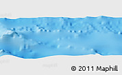 Shaded Relief Panoramic Map of the area around 25° 31' 56" S, 117° 13' 29" W