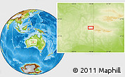 Physical Location Map of the area around 25° 31' 56" S, 128° 25' 30" E