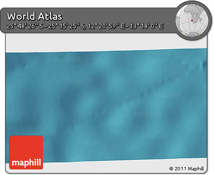 Satellite 3D Map of the Area around 25° 31' 56" S, 12° 49' 29" E