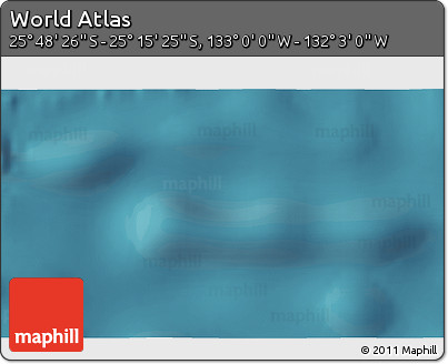Satellite 3D Map of the Area around 25° 31' 56" S, 132° 31' 30" W