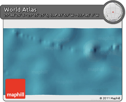 Satellite 3D Map of the Area around 25° 31' 56" S, 134° 13' 29" W