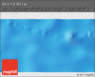 Shaded Relief 3D Map of the Area around 25° 31' 56" S, 134° 13' 29" W