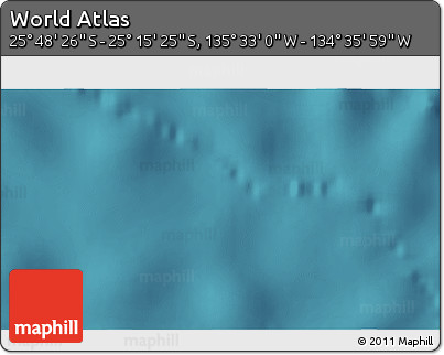 Satellite 3D Map of the Area around 25° 31' 56" S, 135° 4' 29" W