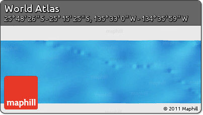 Physical Panoramic Map of the Area around 25° 31' 56" S, 135° 4' 29" W