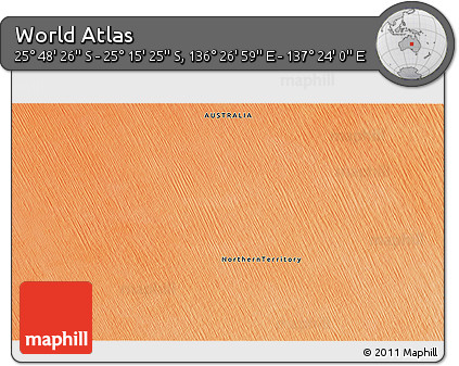 Satellite 3D Map of the Area around 25° 31' 56" S, 136° 55' 30" E