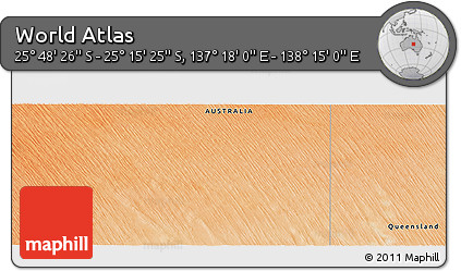 Satellite Panoramic Map of the Area around 25° 31' 56" S, 137° 46' 30" E