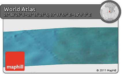 Satellite Panoramic Map of the Area around 25° 31' 56" S, 13° 40' 30" E