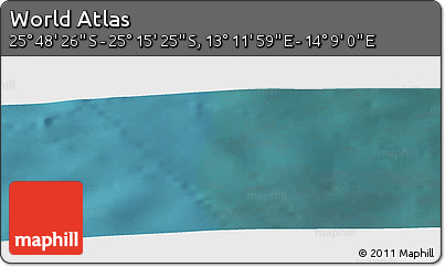 Satellite Panoramic Map of the Area around 25° 31' 56" S, 13° 40' 30" E