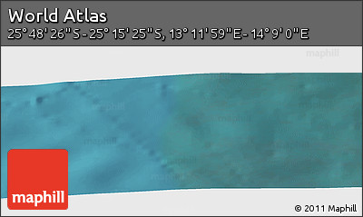 Satellite Panoramic Map of the Area around 25° 31' 56" S, 13° 40' 30" E