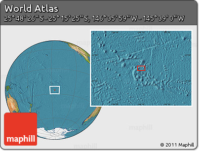 Satellite Location Map of the Area around 25° 31' 56" S, 146° 7' 30" W