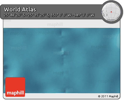 Satellite 3D Map of the Area around 25° 31' 56" S, 149° 31' 30" W