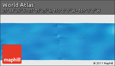 Physical Panoramic Map of the Area around 25° 31' 56" S, 149° 31' 30" W