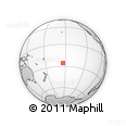Outline Map of the Area around 25° 31' 56" S, 153° 46' 30" W, rectangular outline
