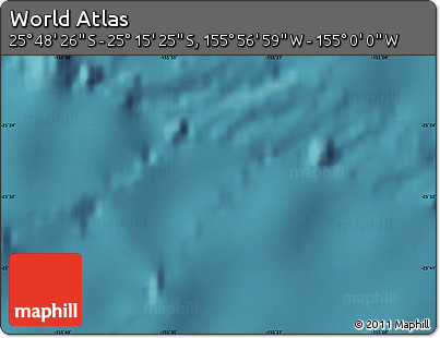 Satellite Map of the Area around 25° 31' 56" S, 155° 28' 29" W