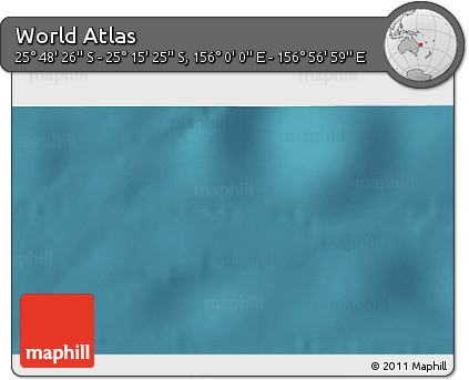 Satellite 3D Map of the Area around 25° 31' 56" S, 156° 28' 29" E