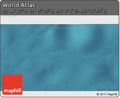 Satellite 3D Map of the Area around 25° 31' 56" S, 156° 28' 29" E