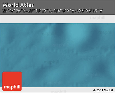 Satellite 3D Map of the Area around 25° 31' 56" S, 156° 28' 29" E
