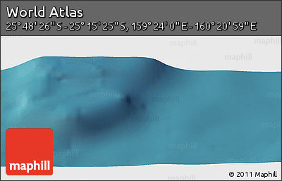 Satellite Panoramic Map of the Area around 25° 31' 56" S, 159° 52' 30" E