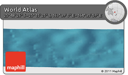 Satellite Panoramic Map of the Area around 25° 31' 56" S, 164° 7' 30" E