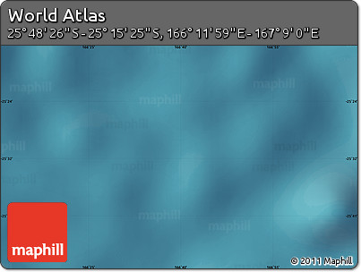 Satellite Map of the Area around 25° 31' 56" S, 166° 40' 30" E
