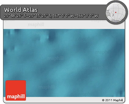 Satellite 3D Map of the Area around 25° 31' 56" S, 166° 31' 30" W