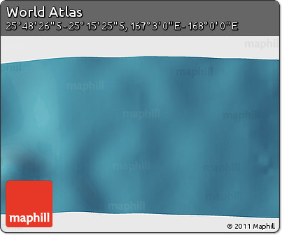 Satellite 3D Map of the Area around 25° 31' 56" S, 167° 31' 30" E