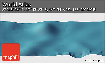 Satellite Panoramic Map of the Area around 25° 31' 56" S, 168° 22' 30" E