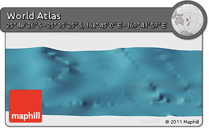 Satellite Panoramic Map of the Area around 25° 31' 56" S, 169° 13' 29" E