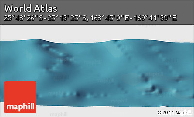 Satellite Panoramic Map of the Area around 25° 31' 56" S, 169° 13' 29" E